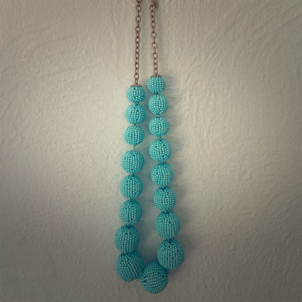J. Crew Necklace Beaded Turquoise
